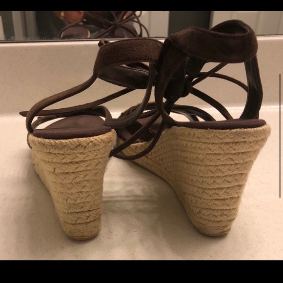 Brown Nine West Wedges - Picture 7 of 9